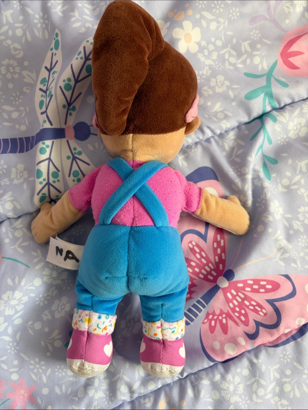Ms.Rachel Plush Doll in Pink Headband & Blue Overalls - Picture 2 of 3